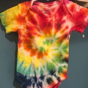 Hand-Made Tie-Dye Onesie for Baby (1 of a kind) 🌈